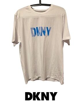 DKNY Men’s T-Shirt With Shiny Vinyl Logo